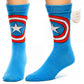 Captain America Crew Socks with Wings