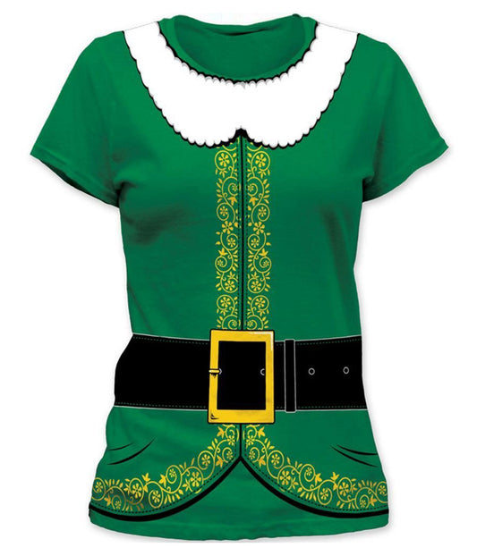 Elf Costume Junior Ladies T-Shirt