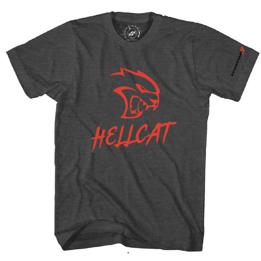 Dodge Hellcat Logo T-Shirt Charcoal