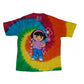 Dora Cutie Flower Tye Dye Kids T-Shirt