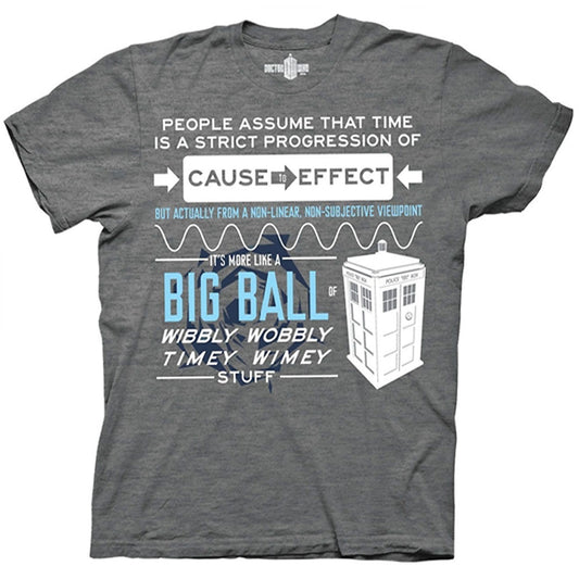 Doctor Who Wibbly Wobbly Quote T-Shirt