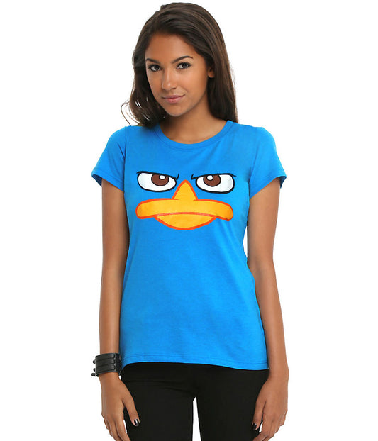 Perry the Platypus Face Junior T-Shirt