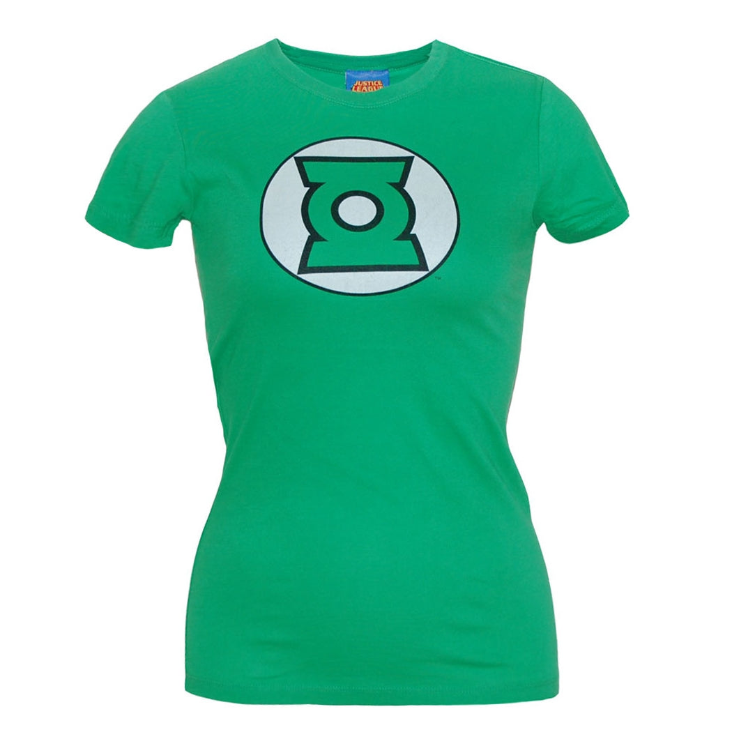 Green Lantern Logo Junior Ladies T-Shirt