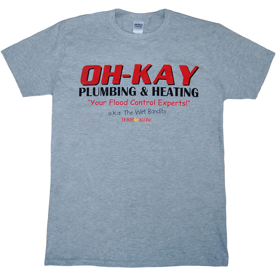 Home Alone Oh-Kay Plumbing and Heating T-Shirt