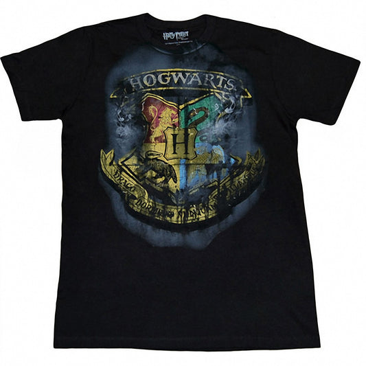 Harry Potter Hogwarts Crest Distressed T-Shirt