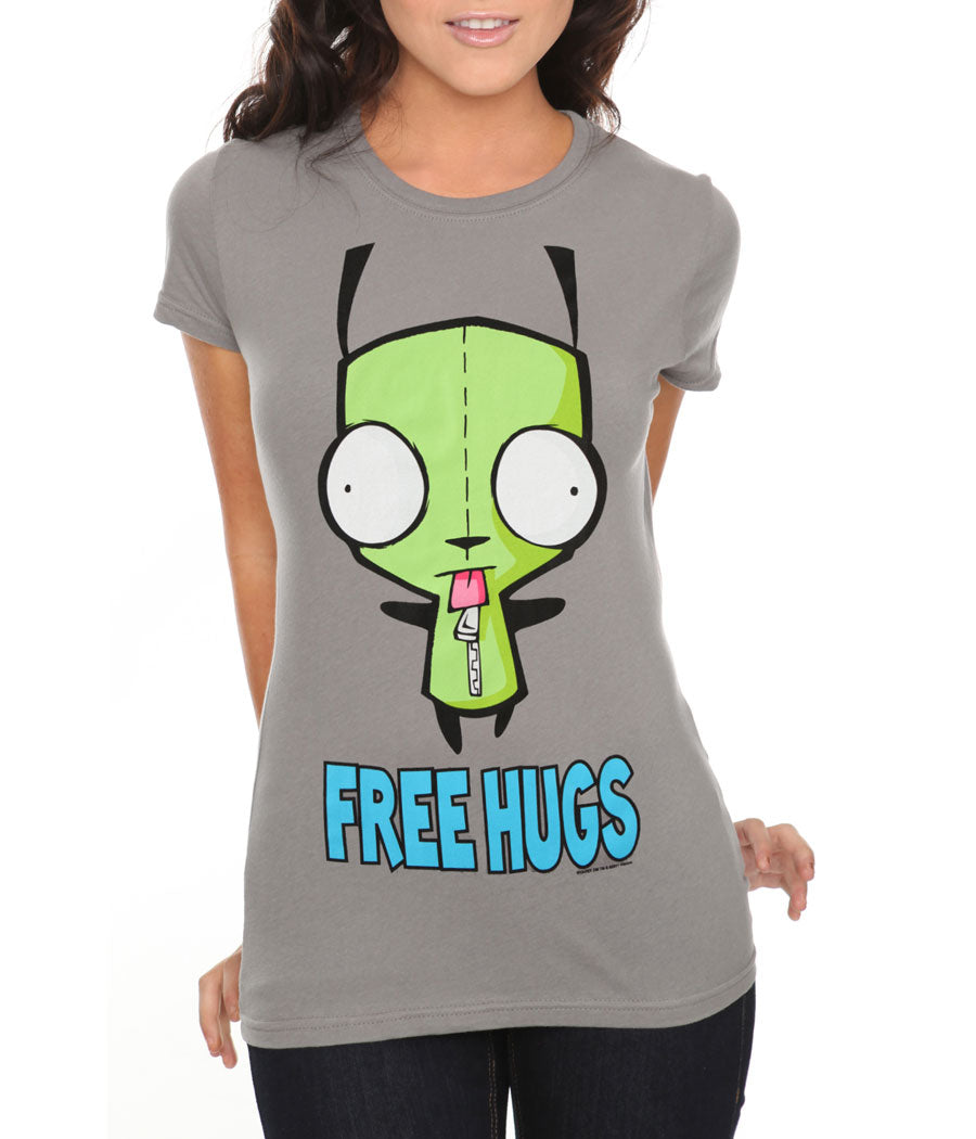 Invader Zim Gir Free Hugs Junior Women's T-Shirt