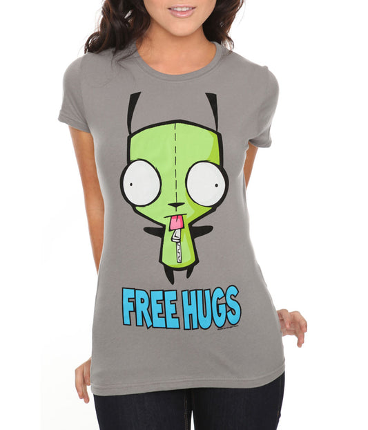 Invader Zim Gir Free Hugs Junior Women's T-Shirt