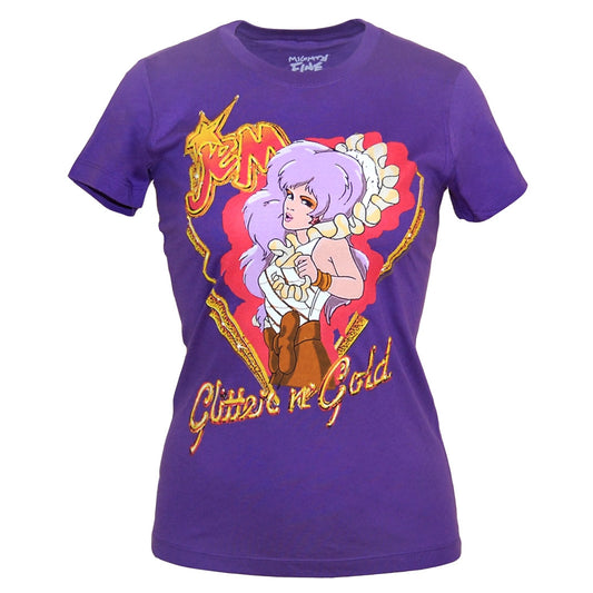 Jem Glitter and Gold Junior Ladies T-Shirt