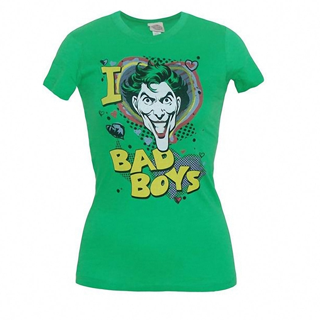 I Love Bad Boys Junior Ladies T-Shirt