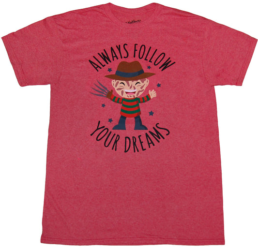 Nightmare on Elm Street Freddy Krueger Follow Your Dreams T-Shirt