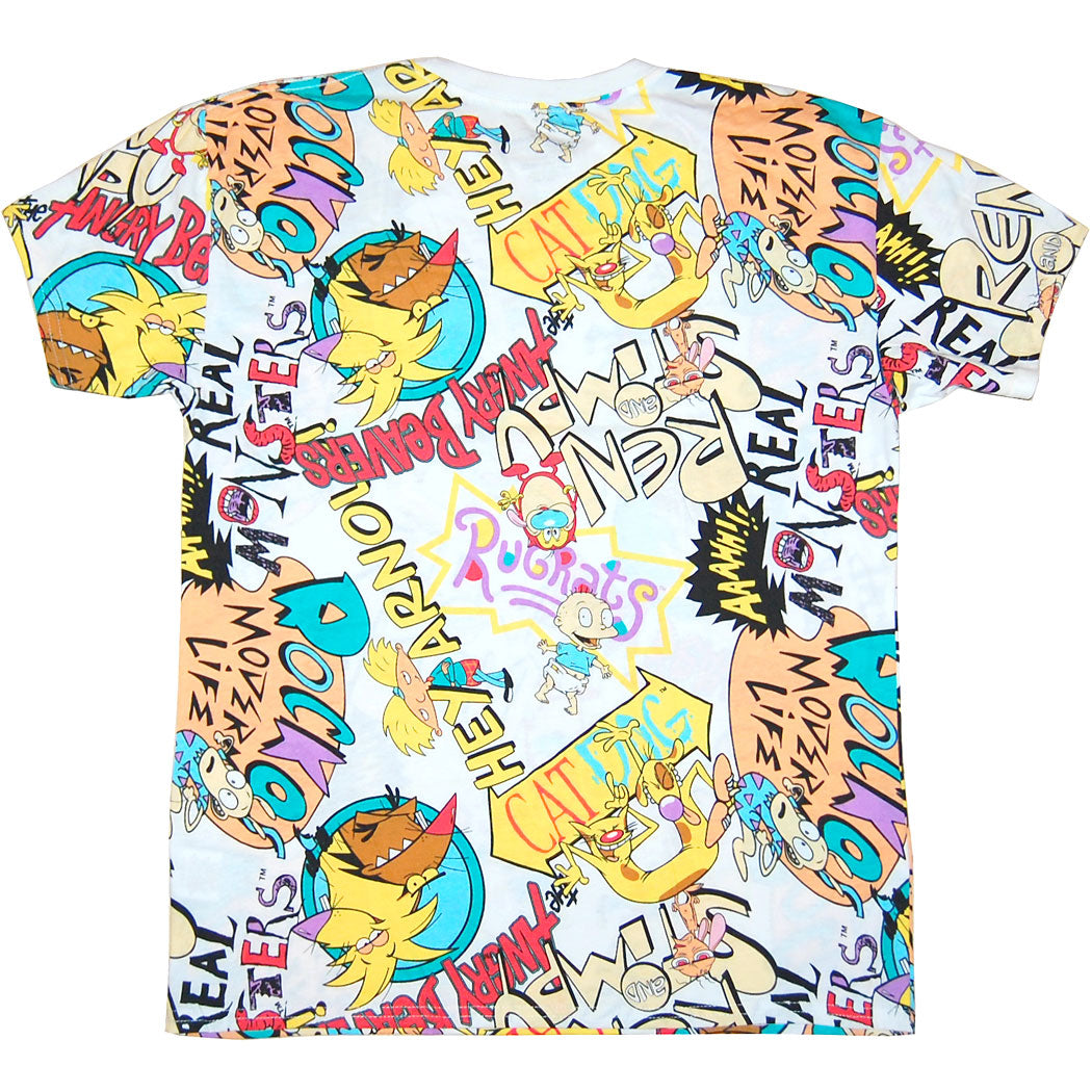 Nickelodeon Nicktoons 90's All Over Print T-Shirt