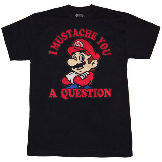 Nintendo Mario Mustache You A Question T-Shirt
