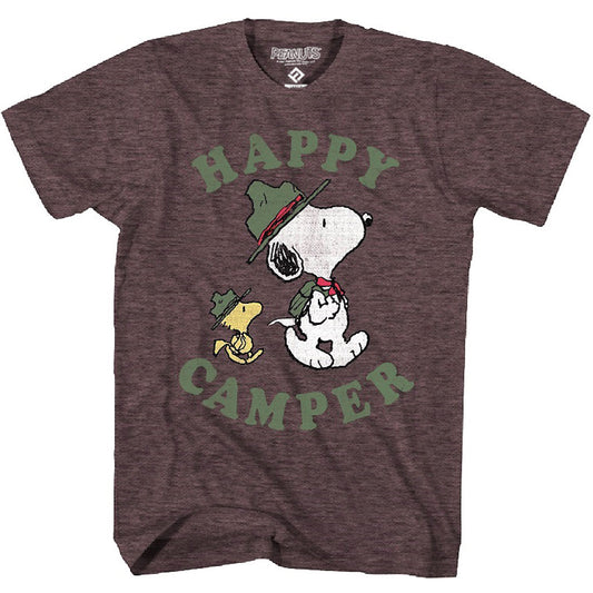 Peanuts Snoopy Happy Camper Vintage T-Shirt