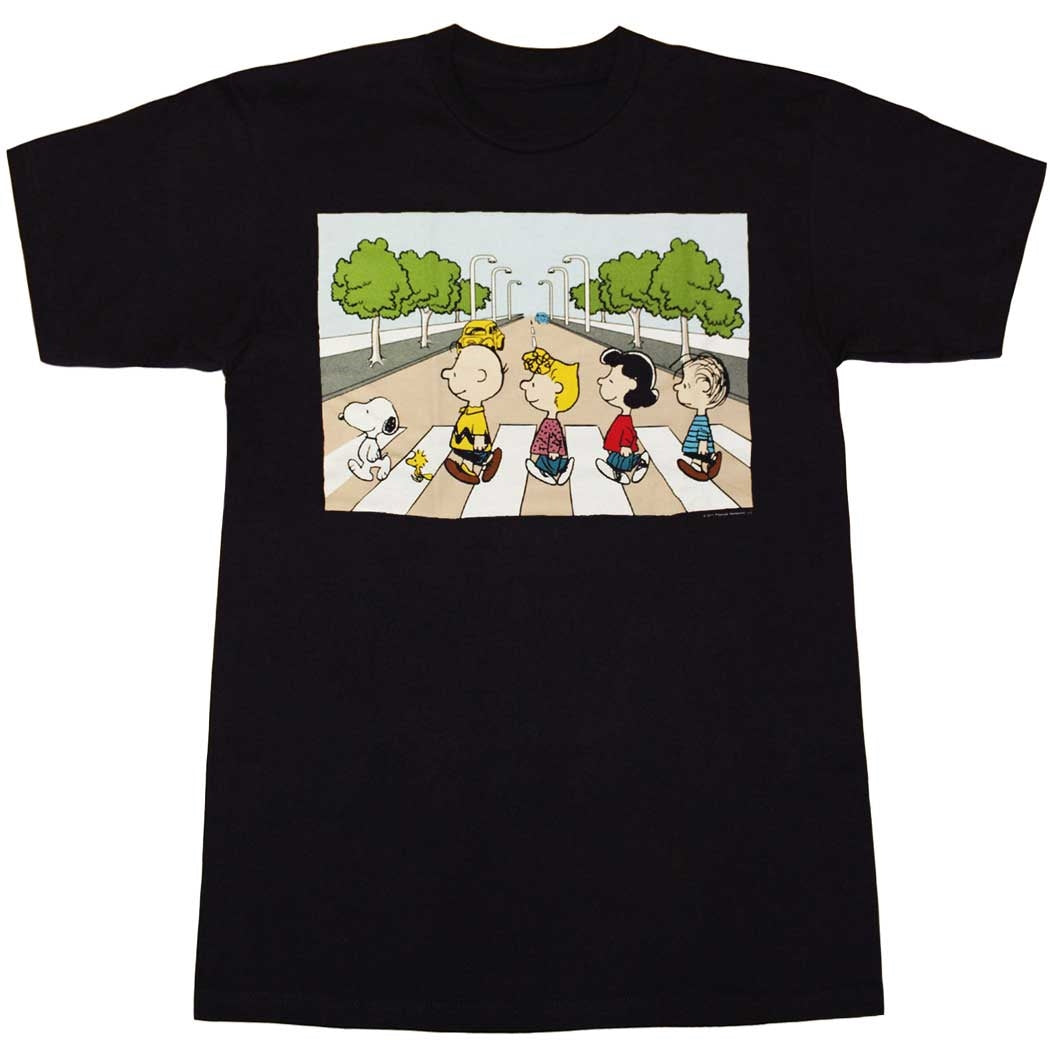 Peanuts Gang Snoopy Abbey Road T-Shirt
