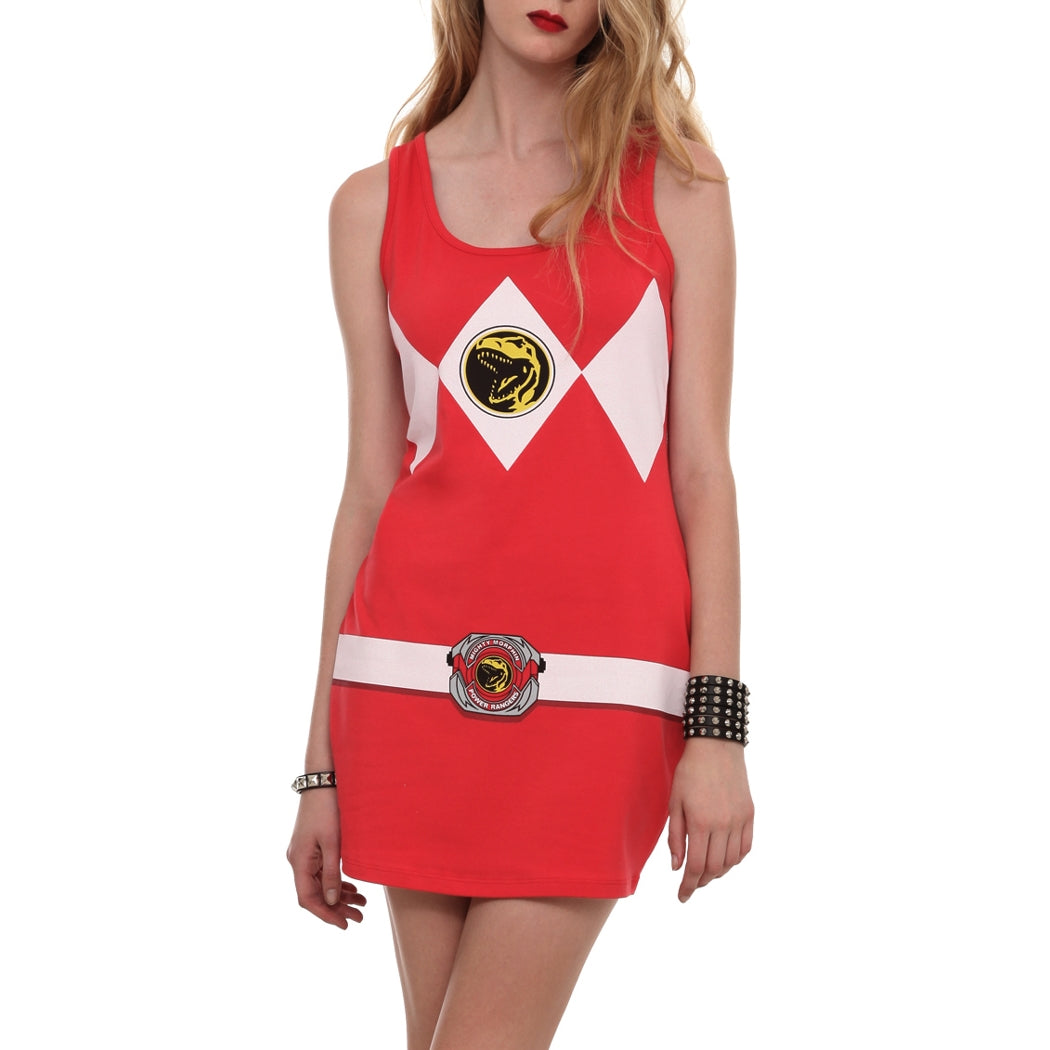 Power Ranger Red Costume Tunic Tank Dress – AnimationShops