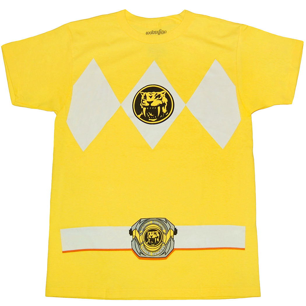 Mighty Morphin Power Rangers Yellow Ranger Costume T-Shirt – AnimationShops
