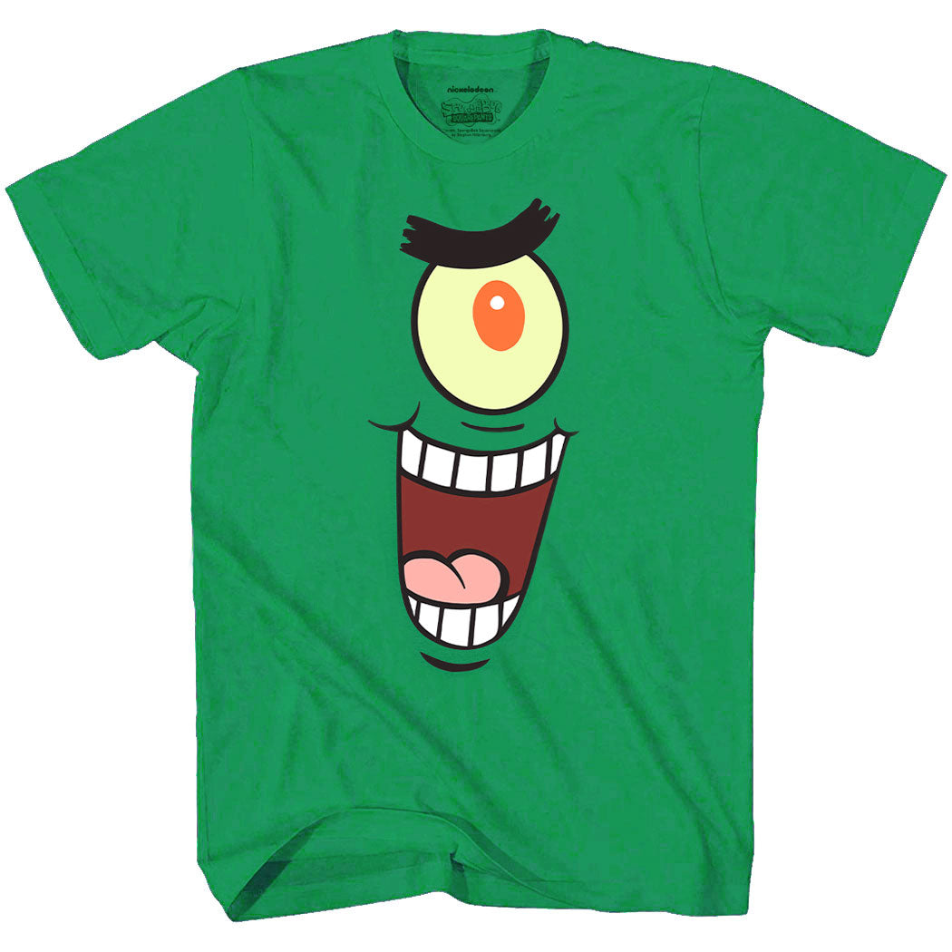 Spongebob Squarepants Plankton Sinister Face T-Shirt