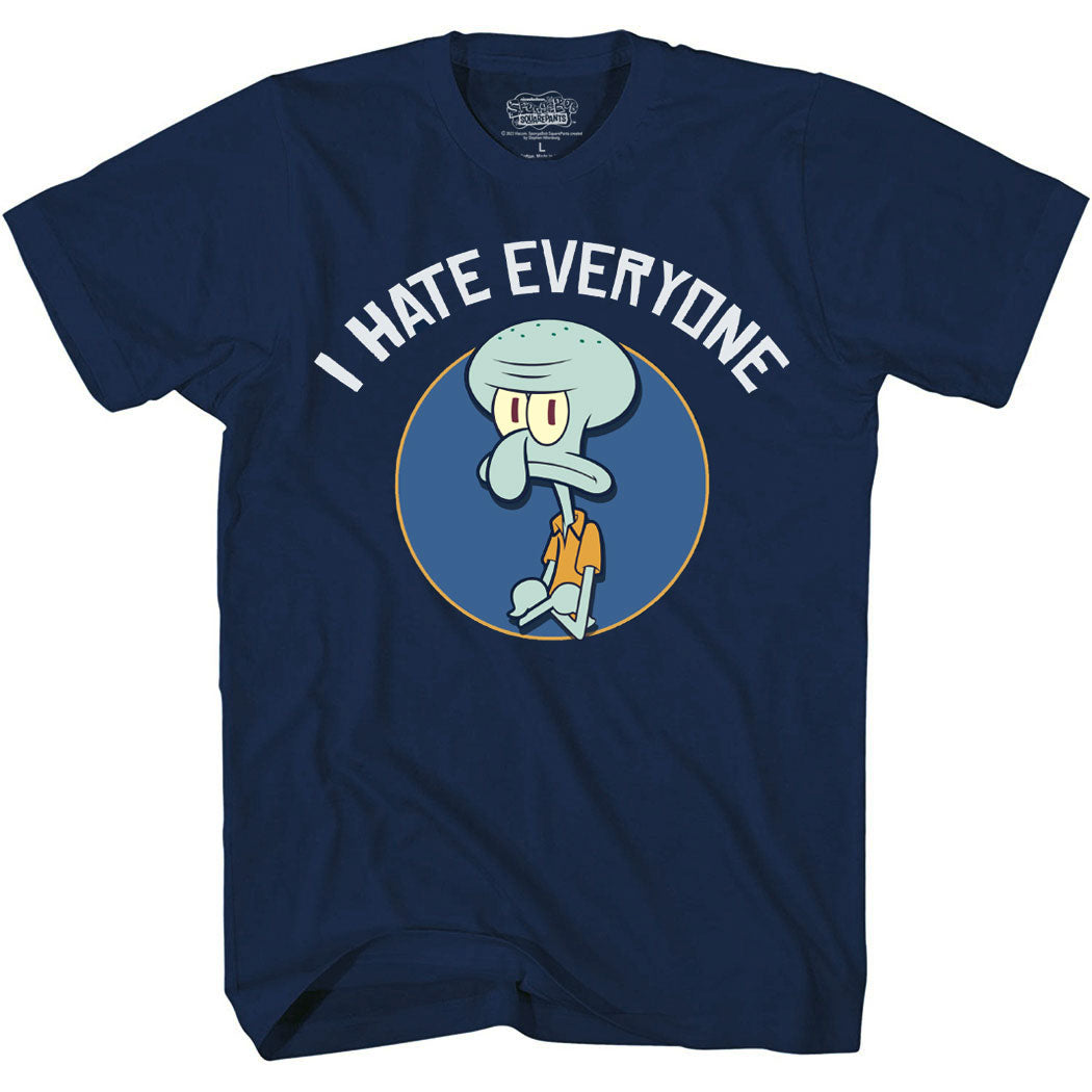 SpongeBob Squarepants Squidward I Hate Everyone T-Shirt