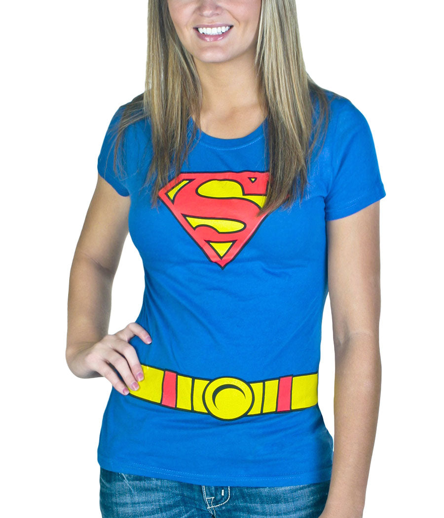 Supergirl Costume Junior Women's T-Shirt
