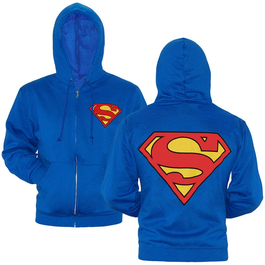 Superman Symbol Zip-Up Hoodie