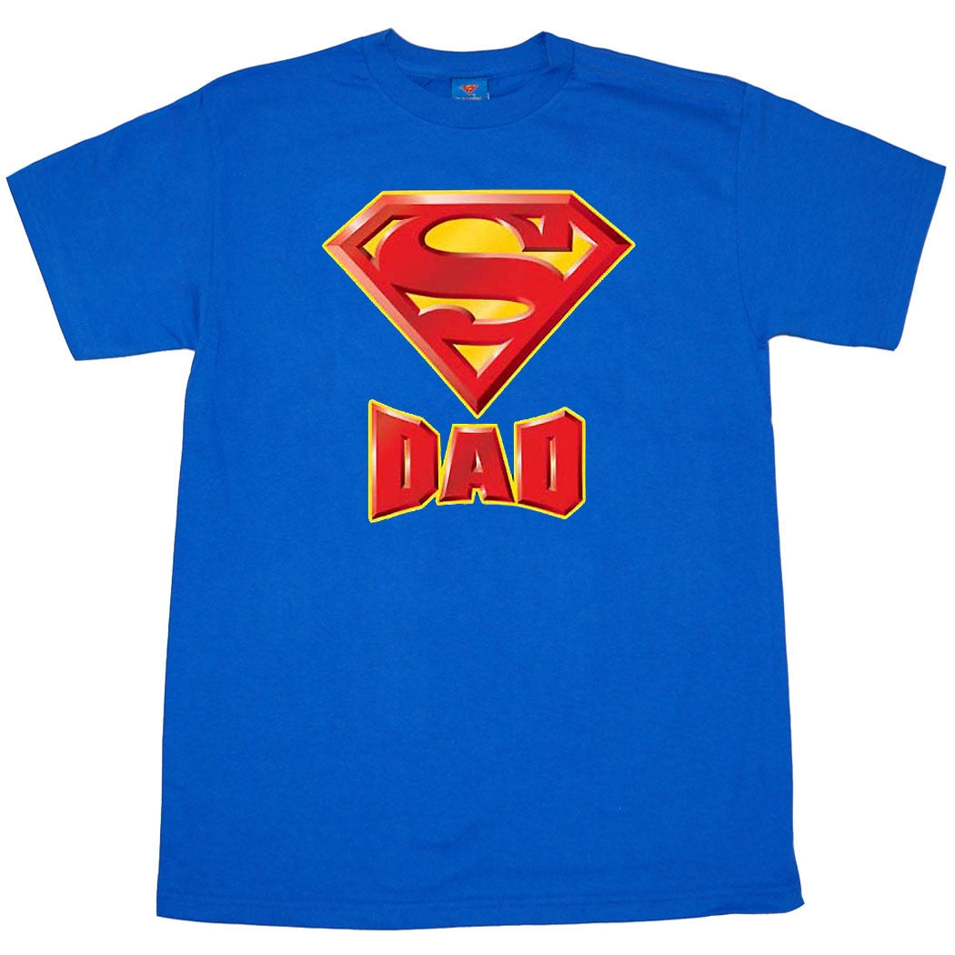 Superman Super Dad Logo Adult T-Shirt
