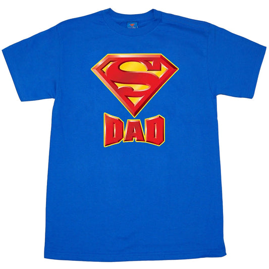Superman Super Dad Logo Adult T-Shirt