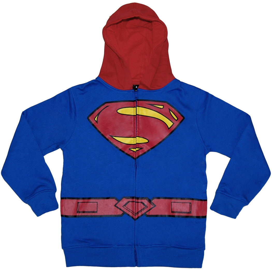 Superman Costume Youth Kids Hoodie