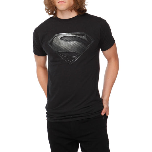 Superman: Man Of Steel Black Symbol T-Shirt