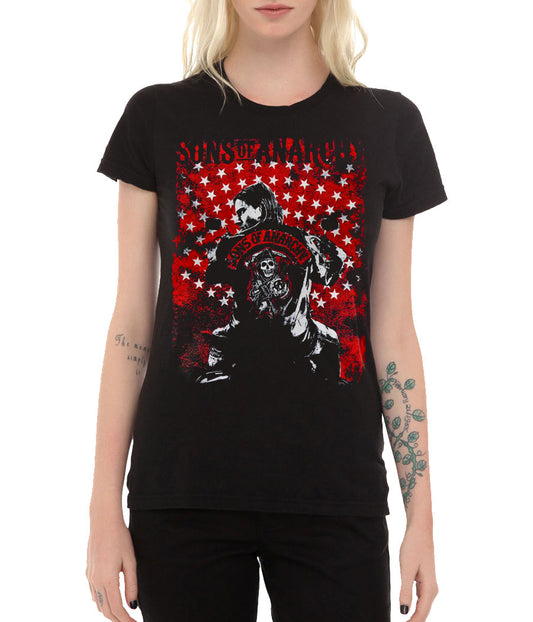 Sons of Anarchy Jax Flag Junior Tee