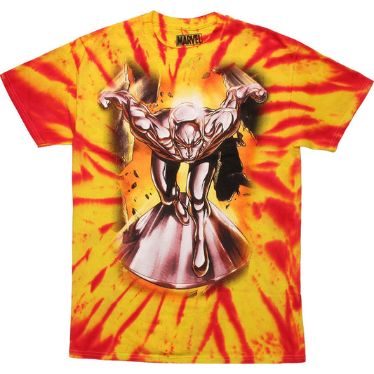 Silver Surfer Cosmic Wave Tie Dye T-Shirt