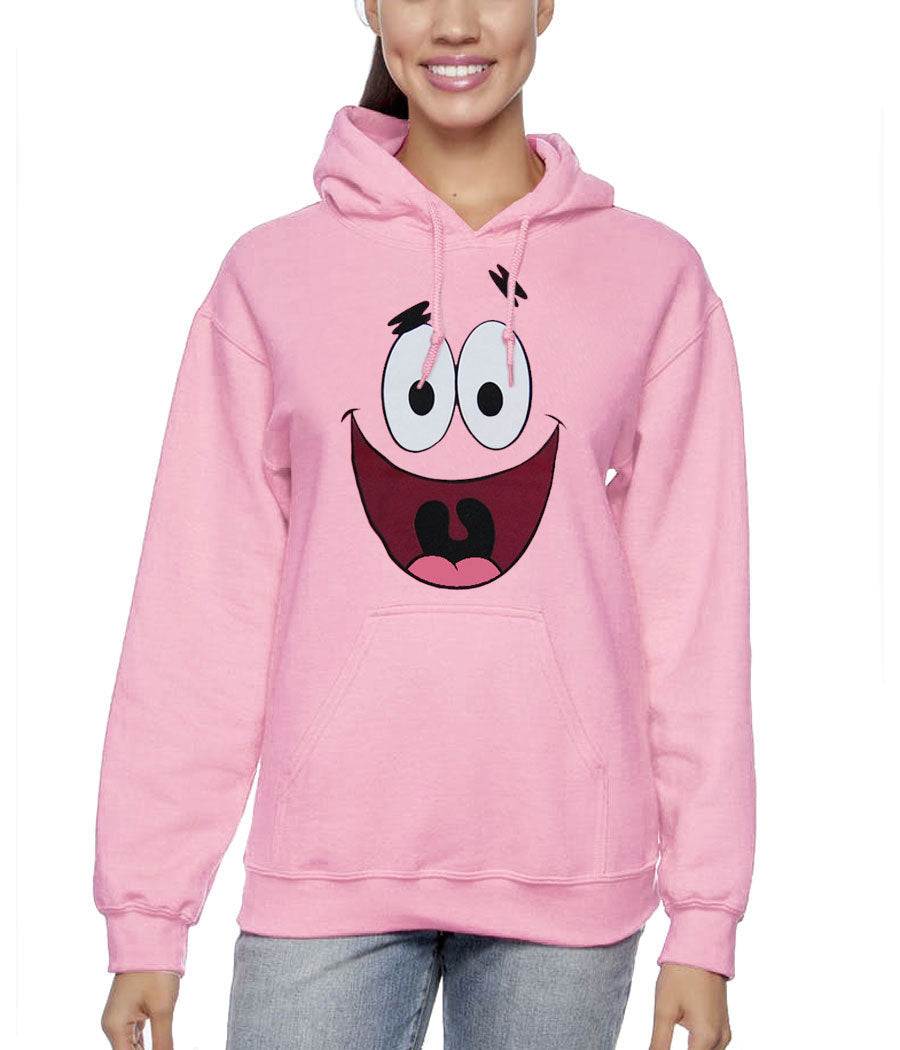 Patrick Merch Patrick Star Face Adult Hoodie – AnimationShops