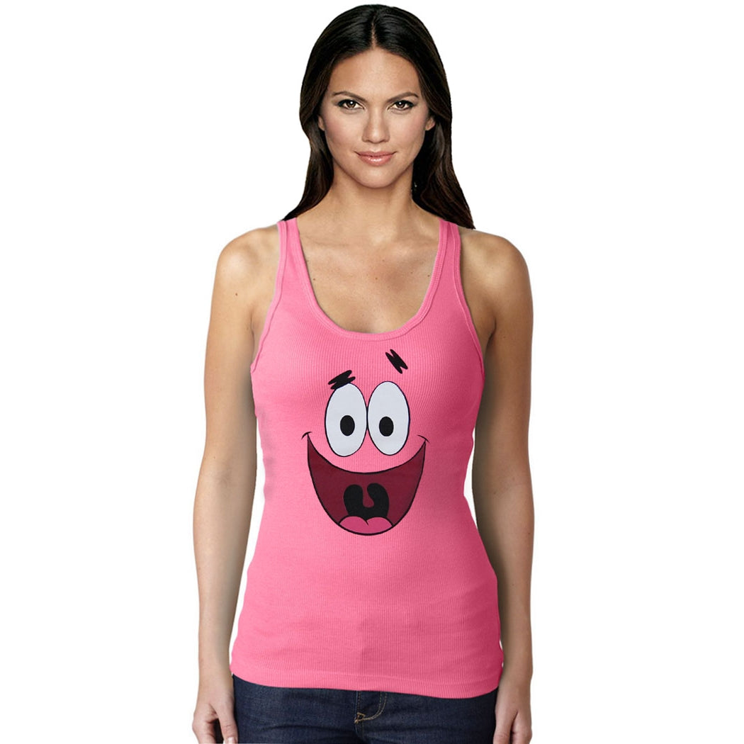 Patrick Star Face Junior Women's Tank Top