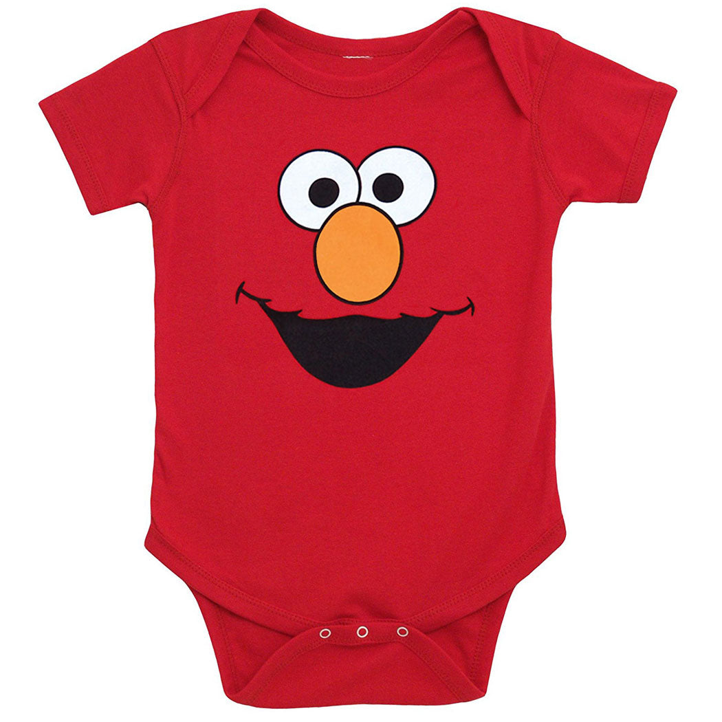 Sesame Street Elmo Face Infant Onesie Romper