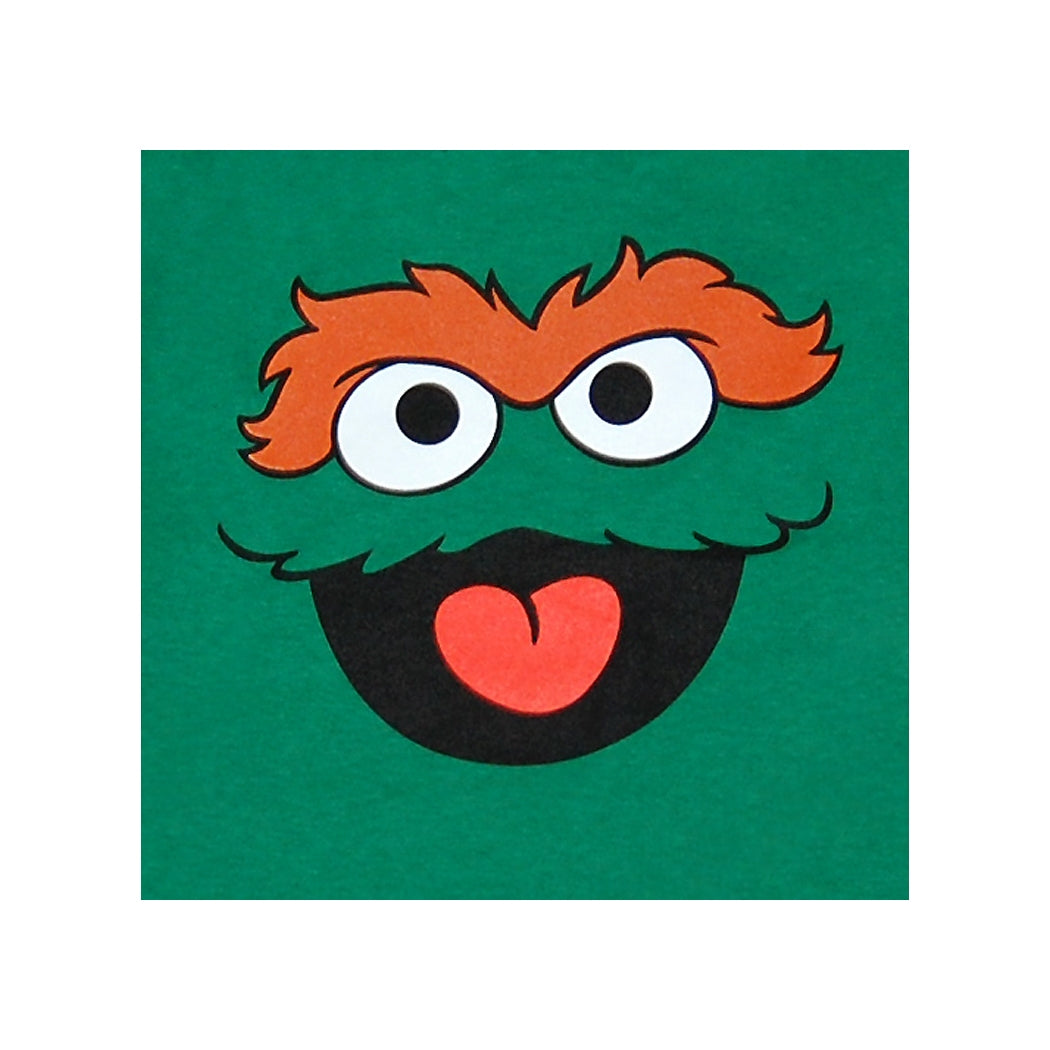 Sesame Street Oscar The Grouch Face Toddler T-Shirt