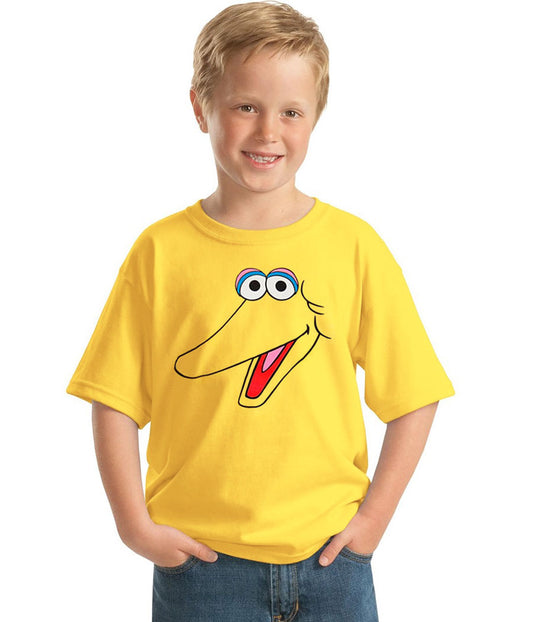 Big Bird Face Youth Kids T-Shirt