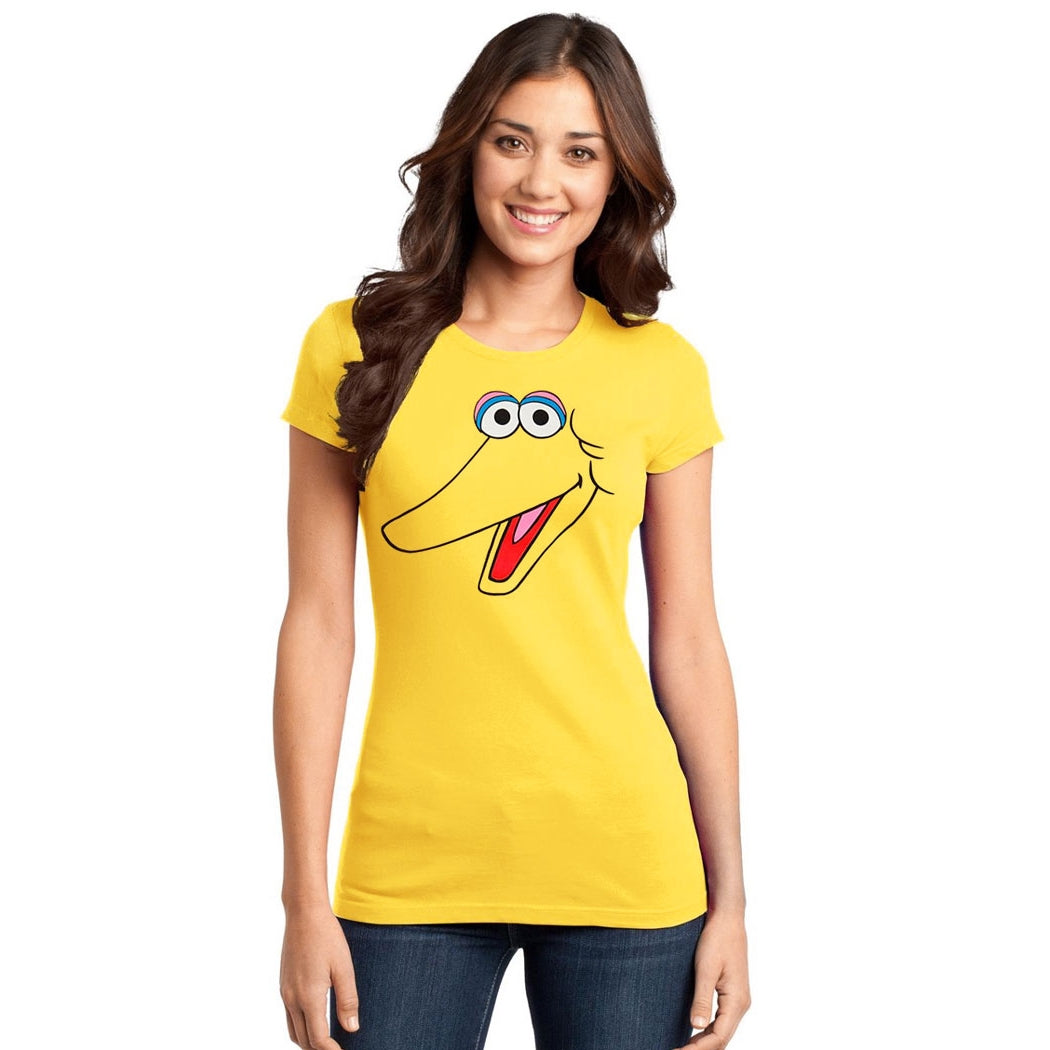 Big Bird Face Junior Women's T-Shirt