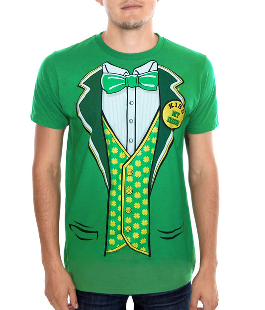 St. Patrick's Day Tuxedo Leprechaun Costume T-Shirt