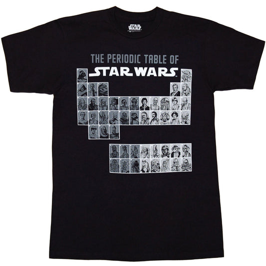 The Periodic Table of Star Wars T-Shirt