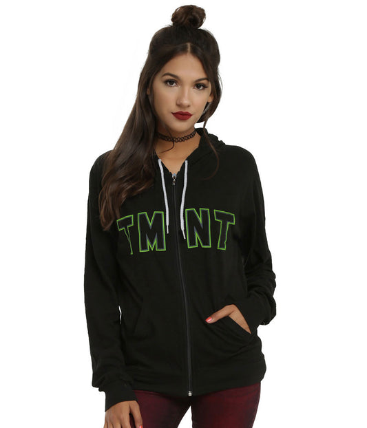 Teenage Mutant Ninja Turtles Heads Logo Junior Women's Hoodie