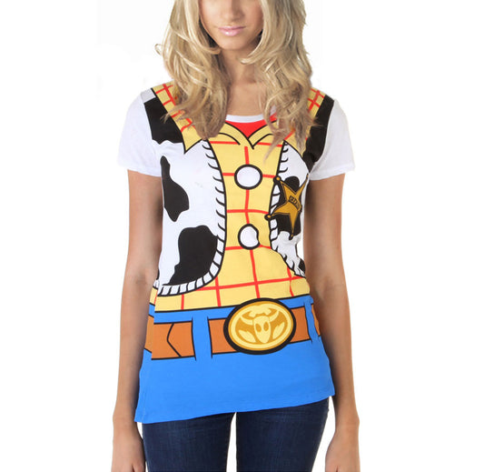 Toy Story Woody Costume Junior Women's T-Shirt
