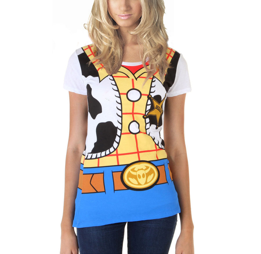 Toy Story Woody Costume Junior Women's T-Shirt